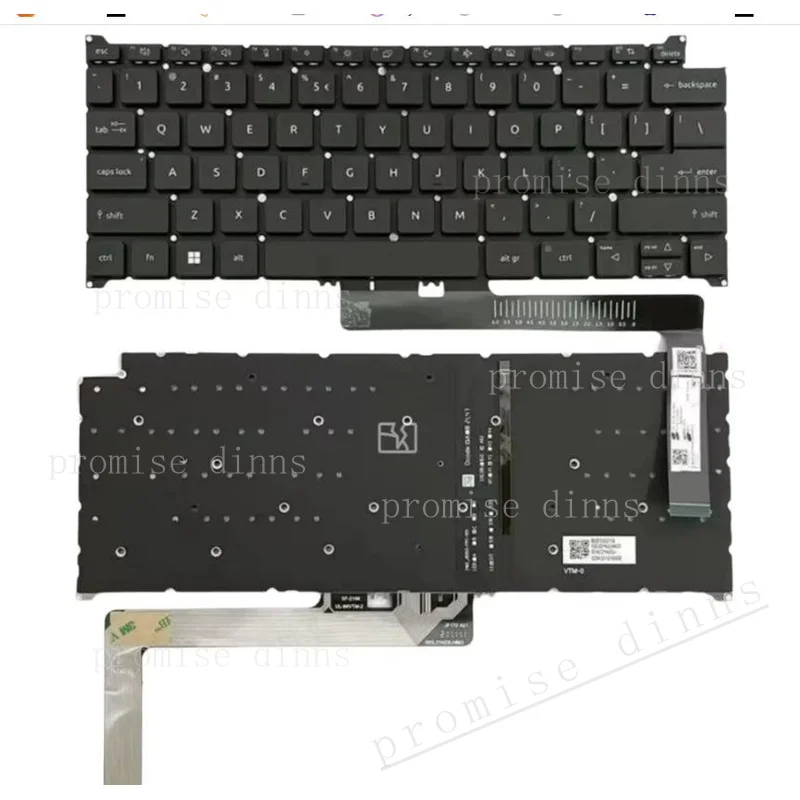 M   US Backlit Keyboard for Acer SF314-512 SF314-44 SF314-59 SF314-71  N21H3 N21C2