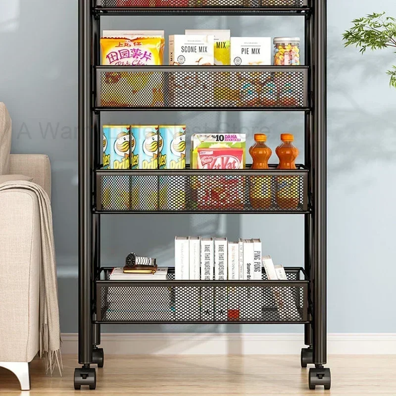 

Shopping Storage Utility Cart Organization Wheels Dish Rack Serving Cart Groceries Candy KeukenSHUN