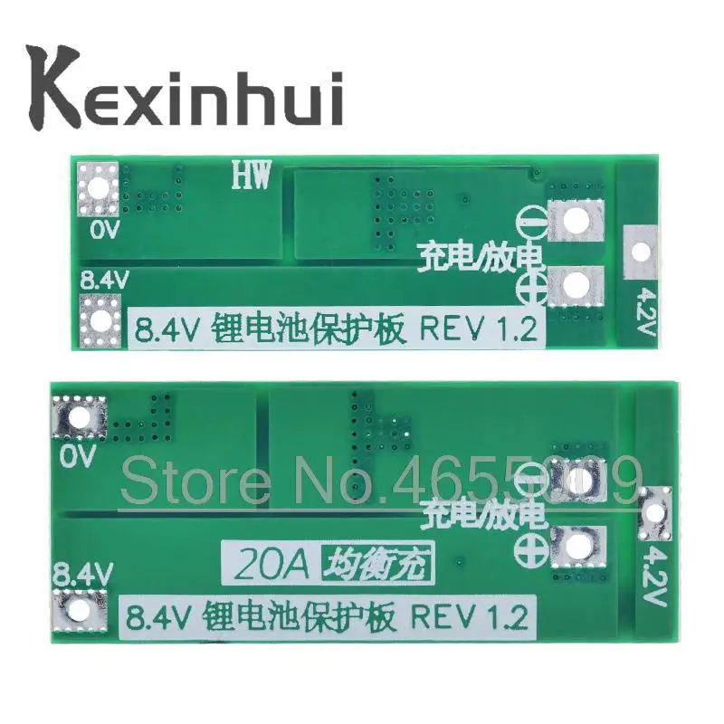 2S 20A 7,4 V 8,4 V 18650 tablica zabezpieczająca baterię litową/płytka BMS standard/balance