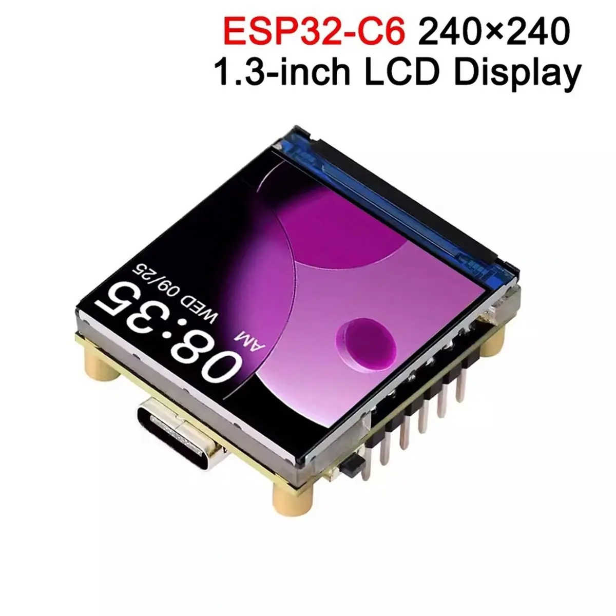 superdeal-go-c6-13インチ-rgb-ledディスプレイ開発ボード-240x240解像度-st7789ドライバー-wifi-6-bt-5-低電力iot-aiotモジュール
