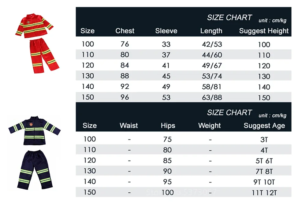 Halloween Kids Firefighter Uniform Children Sam Fireman Role Work Clothing Suit Boy Kids Cosplay Costume Party Costume Gift view 6