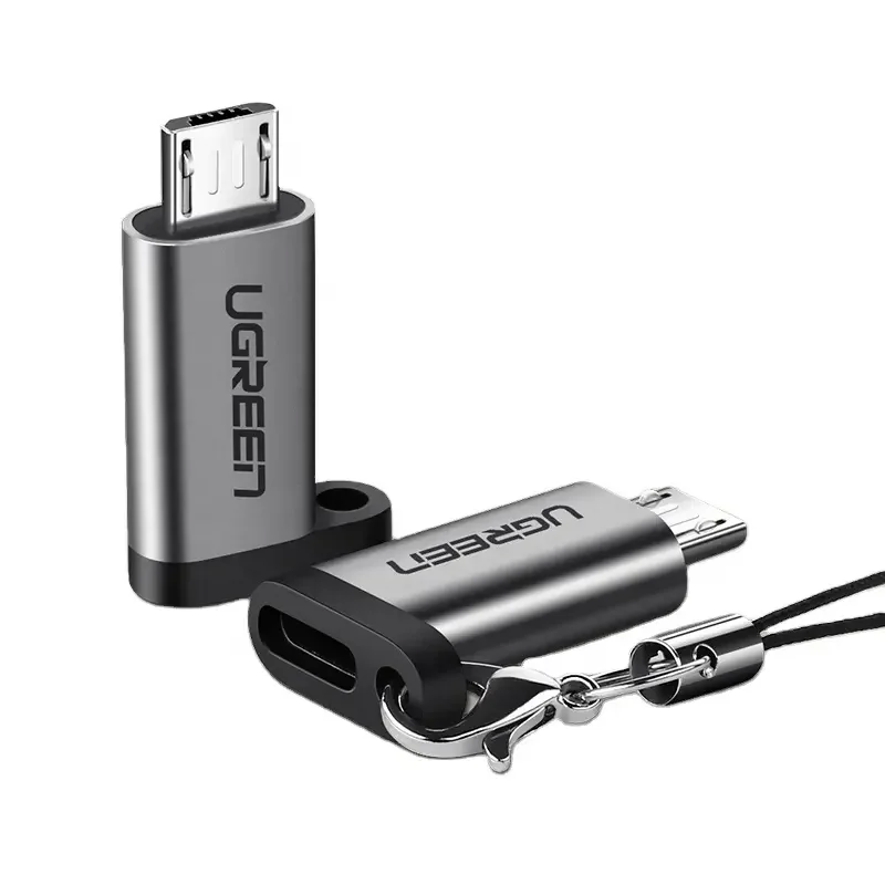UGREEN Adaptador Micro USB a USB-C Tipo C Hembra a Micro USB Macho Convertir Conector Compatible con Carga y Sincronización de Datos
