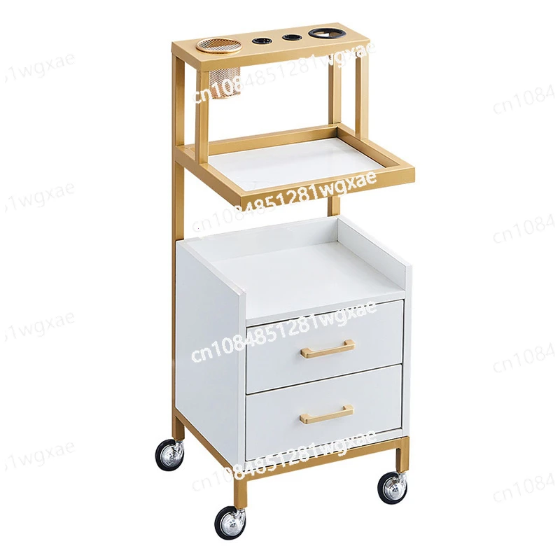 

Handcart Barber Shop Wheeled Auxiliary Cart Storage Multi Functional Beauty Salon Furniture