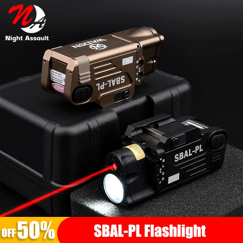 

Tactical SBAL PL White Light Strobe Flashlight Constant Red Green Dot Hunting Laser Hanging Scout LED Airsoft Hunting Weapon