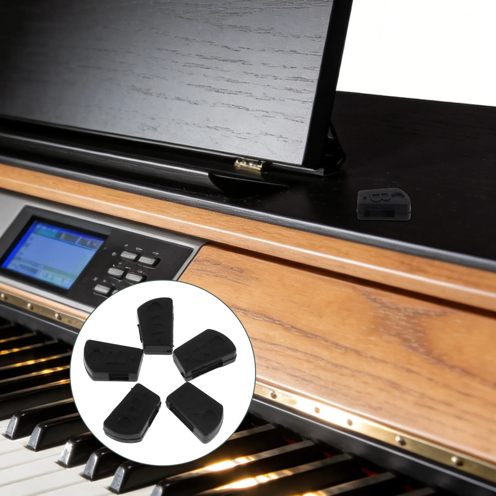 

10 шт. резиновых колпачков для молоточков цифрового пианино, сменные мягкие накладки для молоточков, шумопоглощающие детали для ремонта клавиатуры