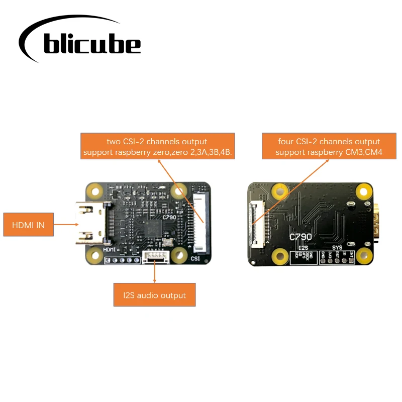 Imagem -06 - Entrada Hdmi para Csi2 Adaptador I2s Blikvm e Pikvm Kvm sobre ip Placa Suporta Áudio e Backpower 1080p 60hz Hdmi