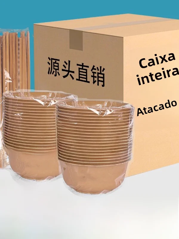 biodegradable-disposable-rice-bowl-and-chopsticks-thickened-high-temperature-resistant-wedding-outdoor-picnic-dining-utensils