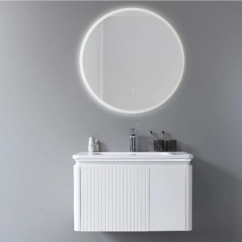 

Водонепроницаемый современный туалетный столик для ванной комнаты, настенный дизайн, светоизлучающее диодное зеркало