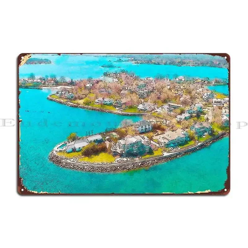 

Металлическая вывеска Greenwich для декора стен, ретро-постер для клуба/бара