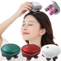 Electric Scalp Head Massager Red Light Therapy Antistress Relax Body Massage Remove Muscle Tension Tiredness Massageador Tool