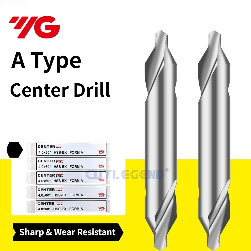 

Сверло центровочное YG A-типа, 60 градусов, диаметр 1.5 мм, 2 мм, 2.5 мм, 3 мм, 4 мм, 5 мм для токарных станков с ЧПУ и металлообработки