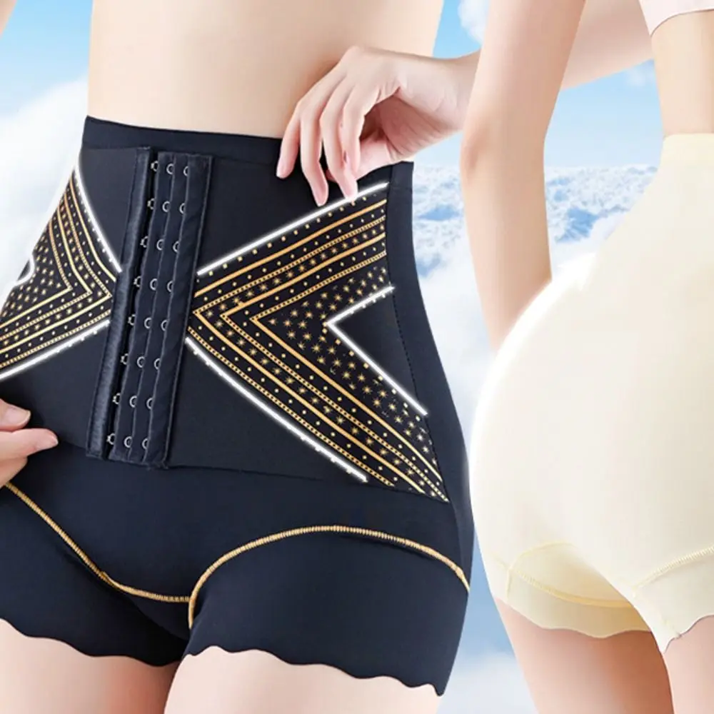 

Послеродовые формирователи тела с рюшами Корректирующее белье Тренажер для талии Трусы для подтяжки ягодиц Корректирующие живот с высокой талией и пряжкой для похудения