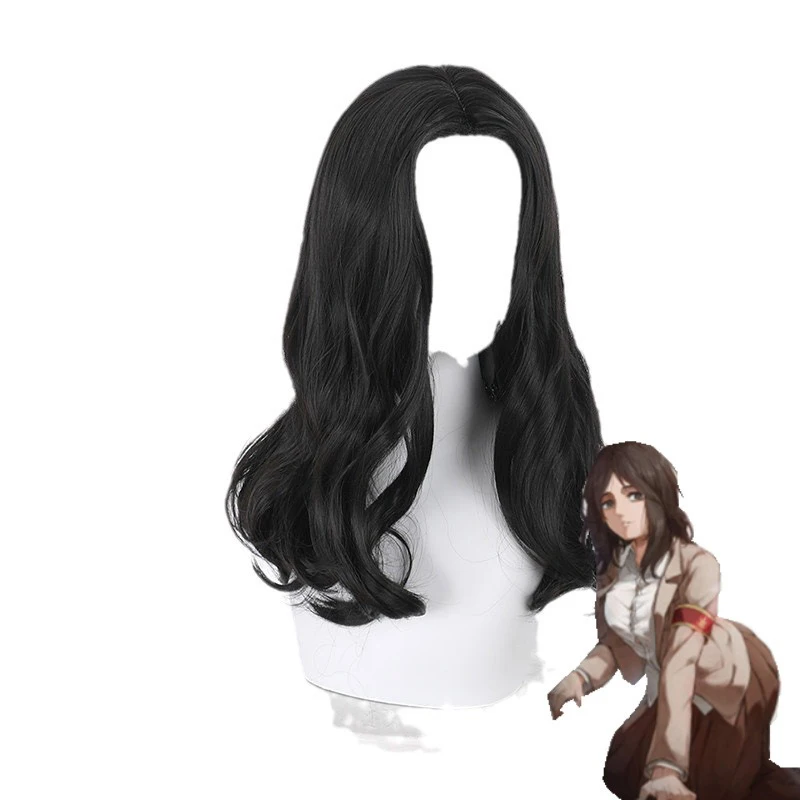 Attaque Titan personnage Pieck doigt Cosplay perruques Anime coiffure danse habiller coiffure mi fendu longs cheveux bouclés perruque ensemble