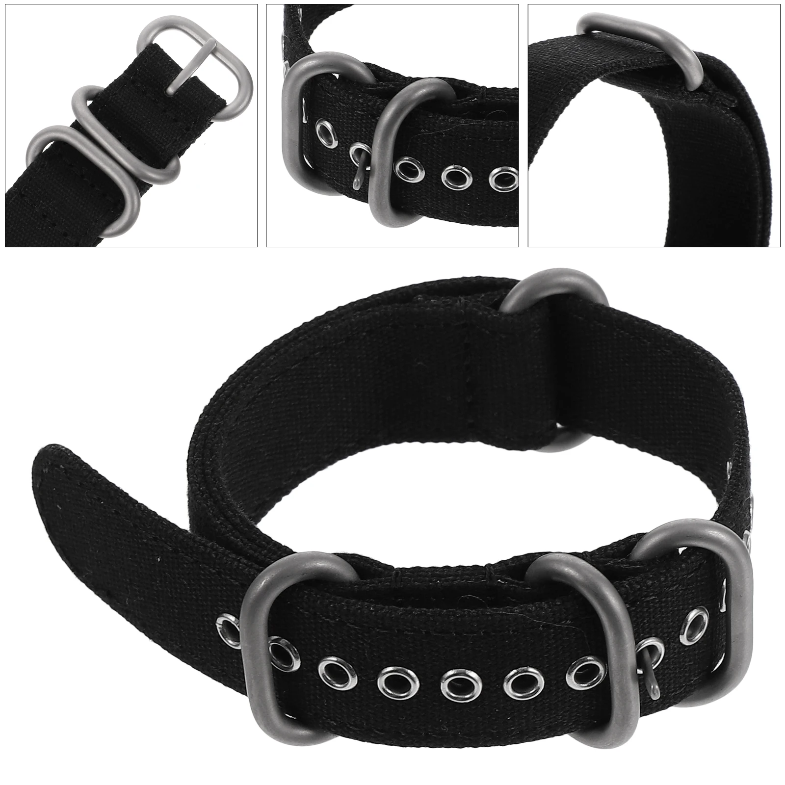 

Canvas Watchband Wristwatch Replacement Bands Sweat-proof Durable Waterproof Easy Clean Accessories Stainless Steel Buckle