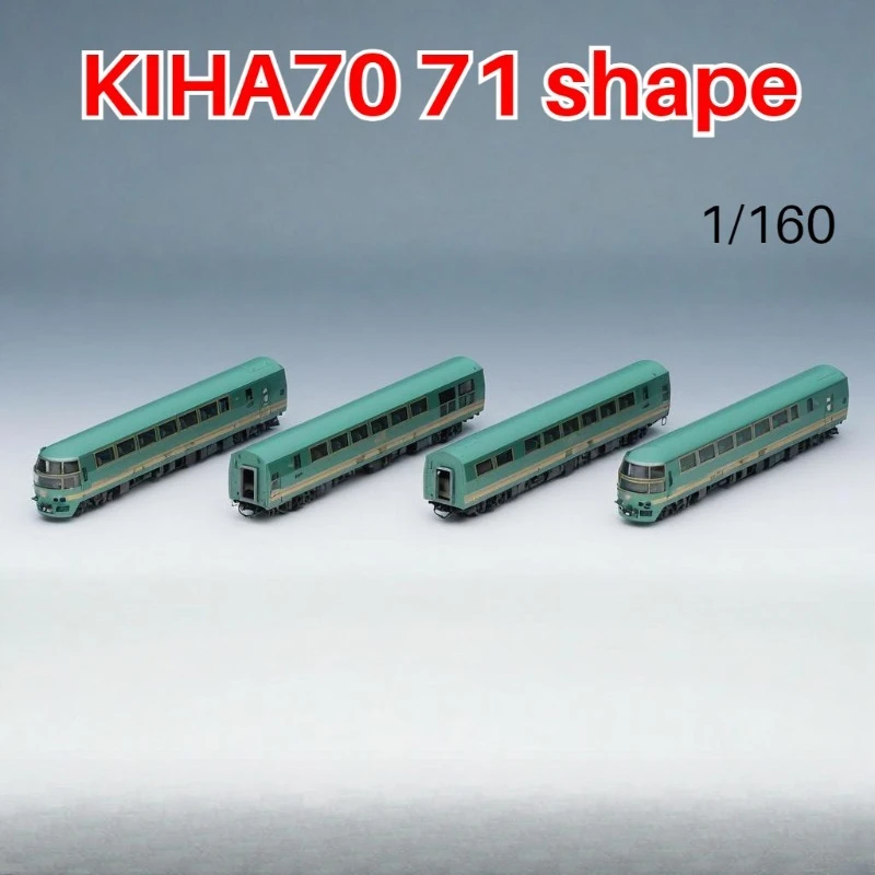 TOMIX N Scale 1/160 Model Train KIHA70/71 Type 98512 Green 4-car Train Set Collectible Display Item and Boys' Toy Gift