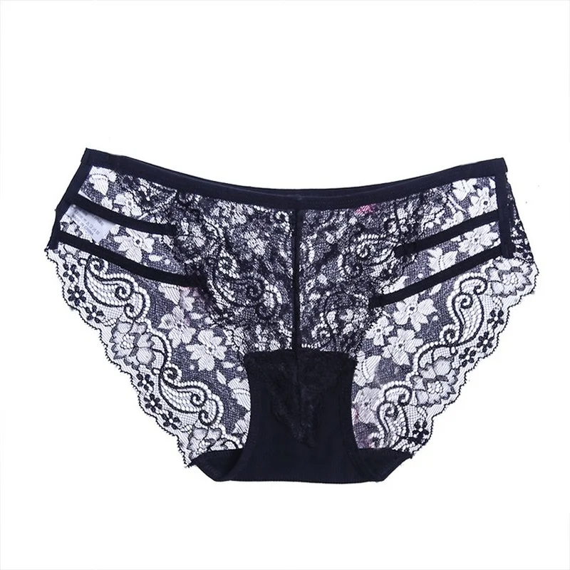 

2022 Lingerie Women's Lace Sexy Transparent Traceless Low Rise Pants Tights Panties Thong Women Underwear