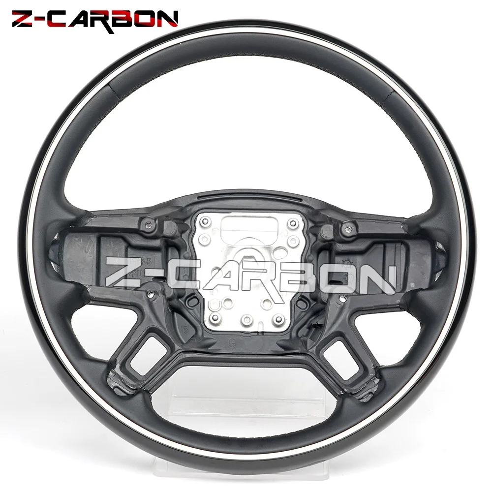 

Customized Carbon Fiber Leather Peach Wooden Steering Wheel Fit For Land Rover Defender Sport 2020 2021 Racing