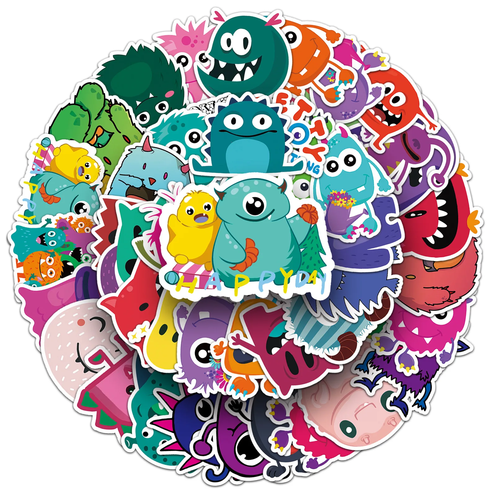 

10/50PCS Small Monster Cartoon Graffiti Stickers Waterproof Fashion Sticker for Computer Notebook Stationery DIY Toys Secret