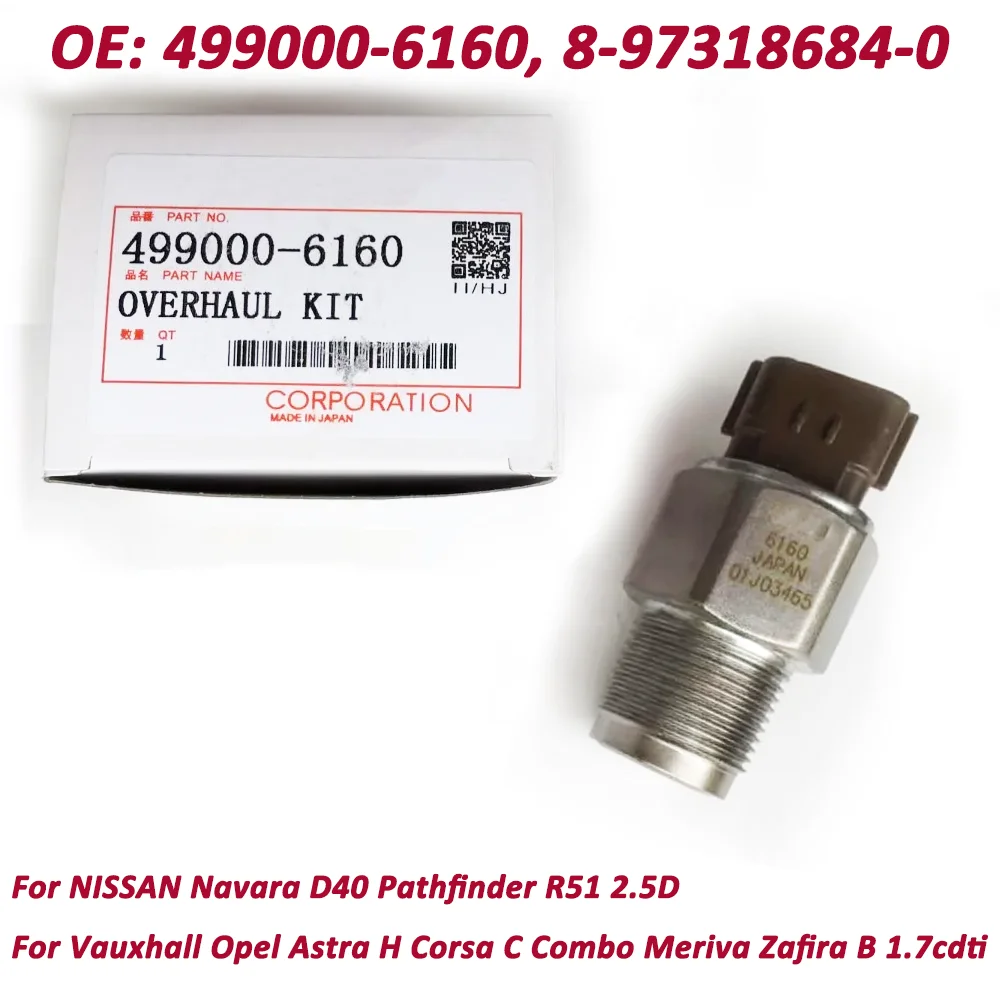 

NEW 499000-6160 4990006160 499000-6070 499000-6100 8-98119790-0 8981197900 Fuel Rail Pressure Sensor for Nissan Isuzu 4HK1 6HK1