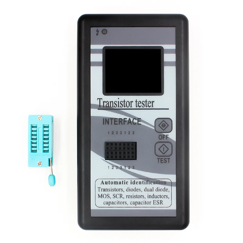 Multi-purpose Digital Transistor Tester TFT Diode Thyristor Capacitance Resistor Inductance MOSFET ESR LCR Meter 14Pin Connector