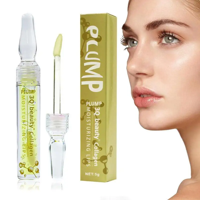 Aceite labial hidratante, extracto de fruta, brillo de labios, ampolla, esmalte de labios transparente