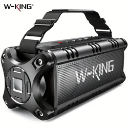 W-KING D8 Bluetooth Speaker, 50W RMS IPX6 Waterproof Loud Speakers Bluetooth Wireless, Large Outdoor Portable Party Box for Home, Outdoor, Beach, Swimming Pool