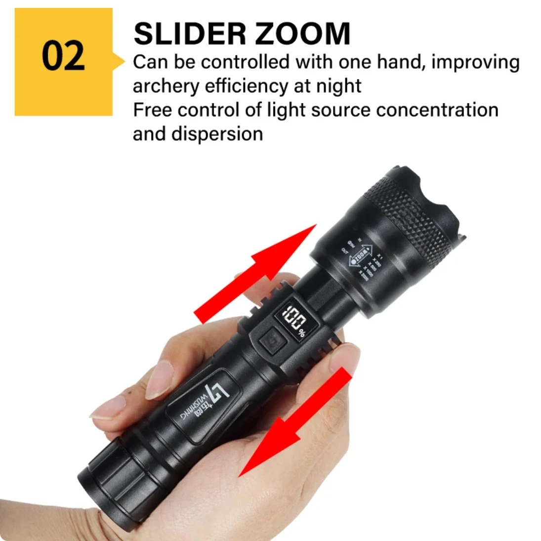 LED Ultra Powerful 18650 Flashlight Waterproof Lamp USB Rechargeable High Power Tactical Flashlights Telescopic Zoom Lantern