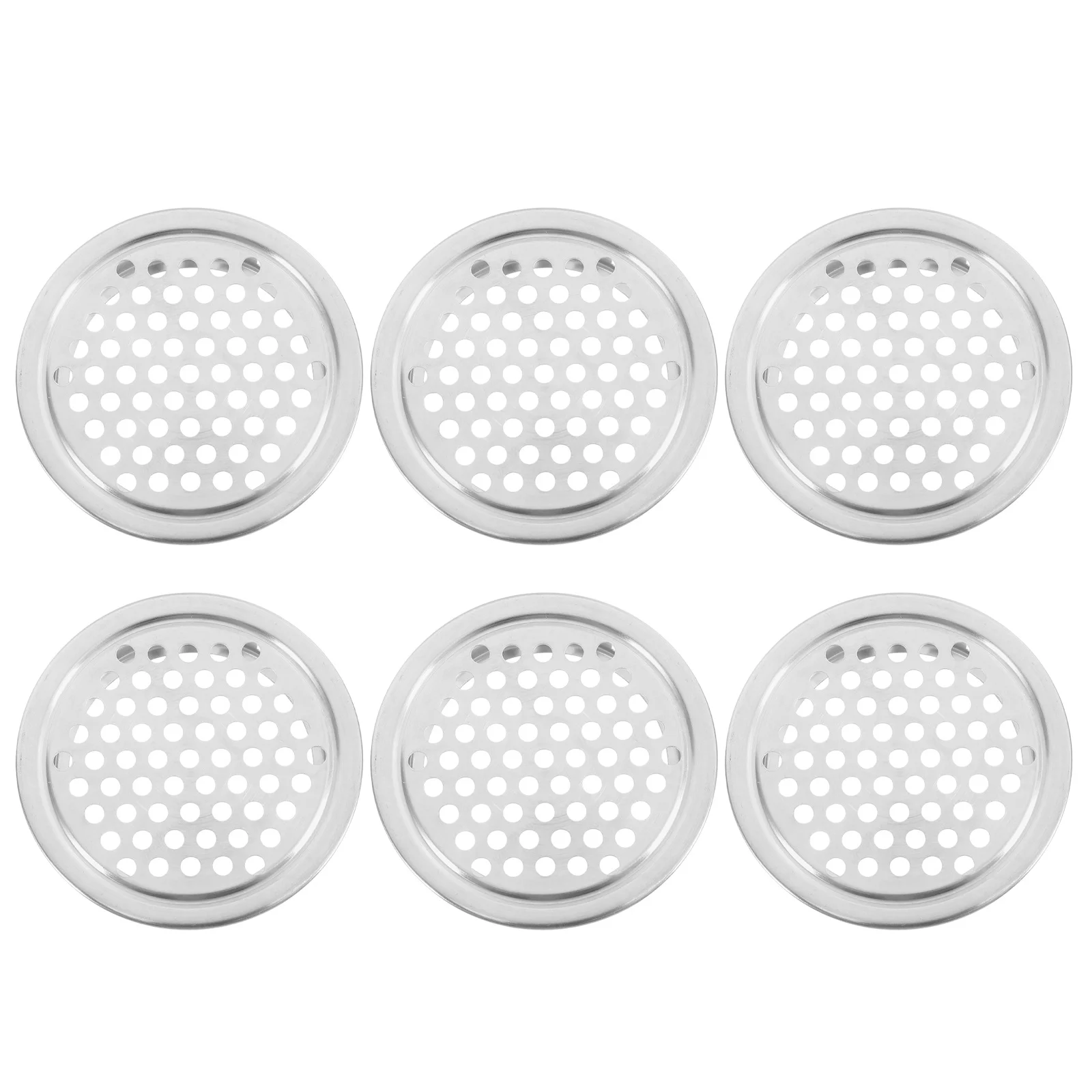 

6Pcs Round Vent Holes for Home Furniture Ventilation Metal Closet Air Vent Cover Promotes Comfortable Living Environment