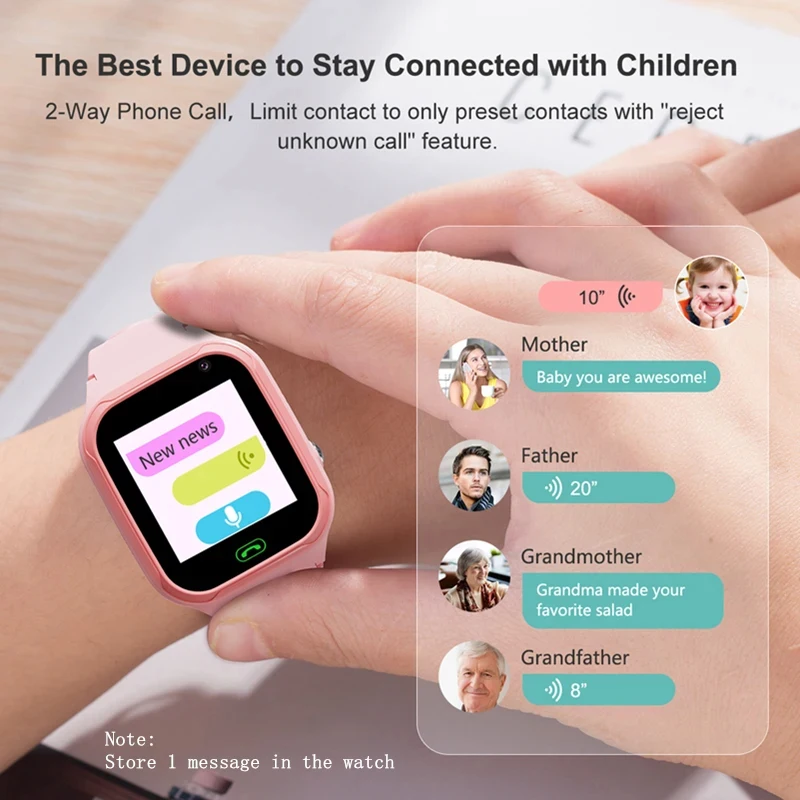 2024 New Kids GPS Smart Watch SOS Phone Watch Smartwatch Camera Video Call With Sim Card Waterproof Kids Gift For IOS Android