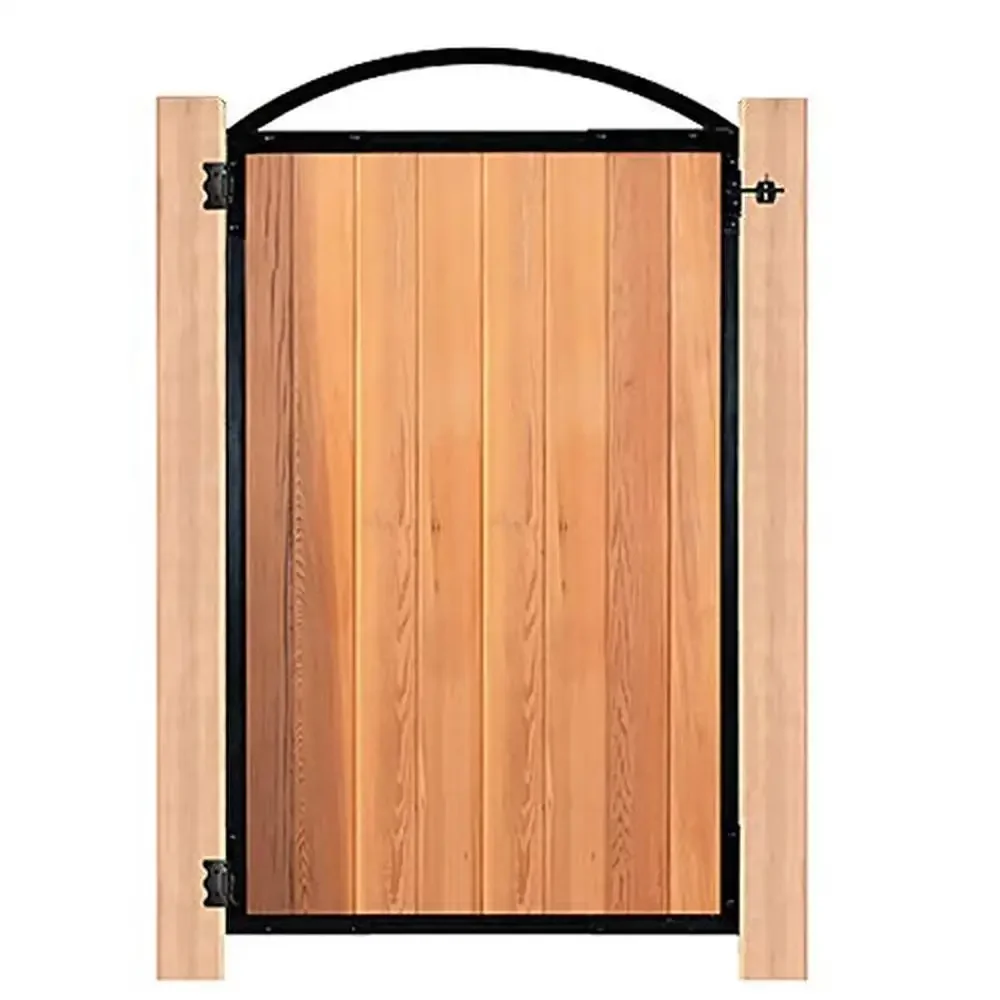 

Black Iron Gate Frame 45.5" Wide x 74.5" High-Strong and Secure Gate Solution