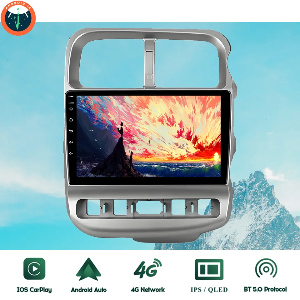 9‘’ QLED Android 14 8G Ram Car GPS Navi Music Video Multimedia Player For Kia Bongo 2004 - 2012 Auto Stereo Head Unit