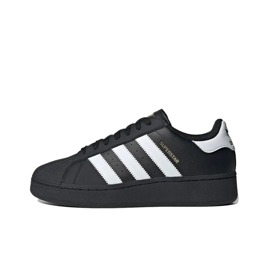 Adidas Black White Colorway SUPERSTAR XLG Shellhead Fashion Trend Low Top Board Shoes Men's and Women's Casual Shoes