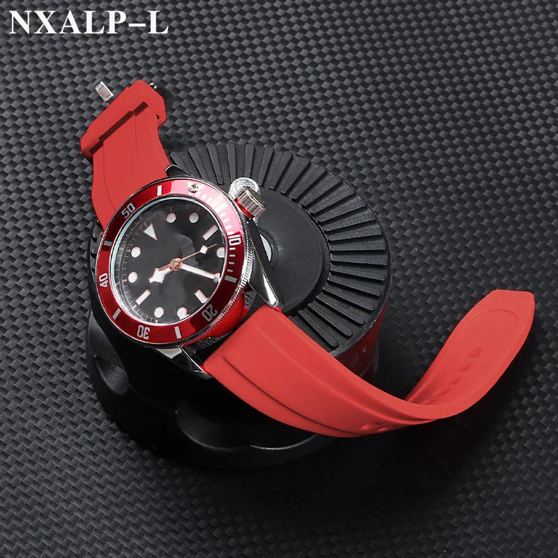 20 مللي متر 22 مللي متر حزام ساعة سيليكون ل رولكس حزام ل سايكو سوار الرجال Watrproof الرياضة حزام العالمي معصمه الإفراج السريع