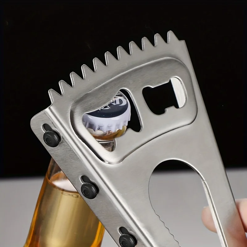 

1pc Can Opener, Multifunctional Can Opener, Bottle Opener With Anti-slip Strips, Convenient For Children To Use, Tools, Summer