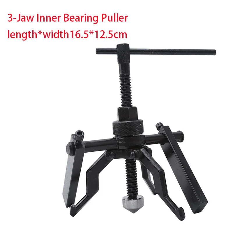 Car 3-jaw Inner Bearing Puller Auto Carbon Steel Gear Extractor Heavy Duty Automotive Machine Tool Remove Pilot Bearing