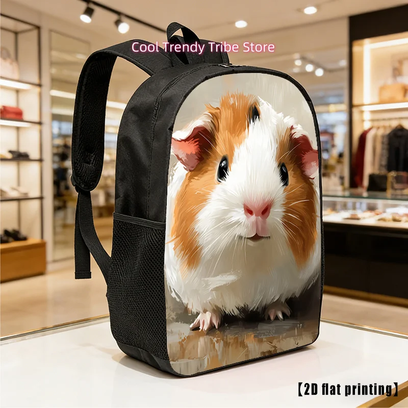 Guinea Pig Large-Capacity Lightweight Backpack with Adjustable Straps & Side Pockets - Laptop Bag Suitable for Hiking, Commuting