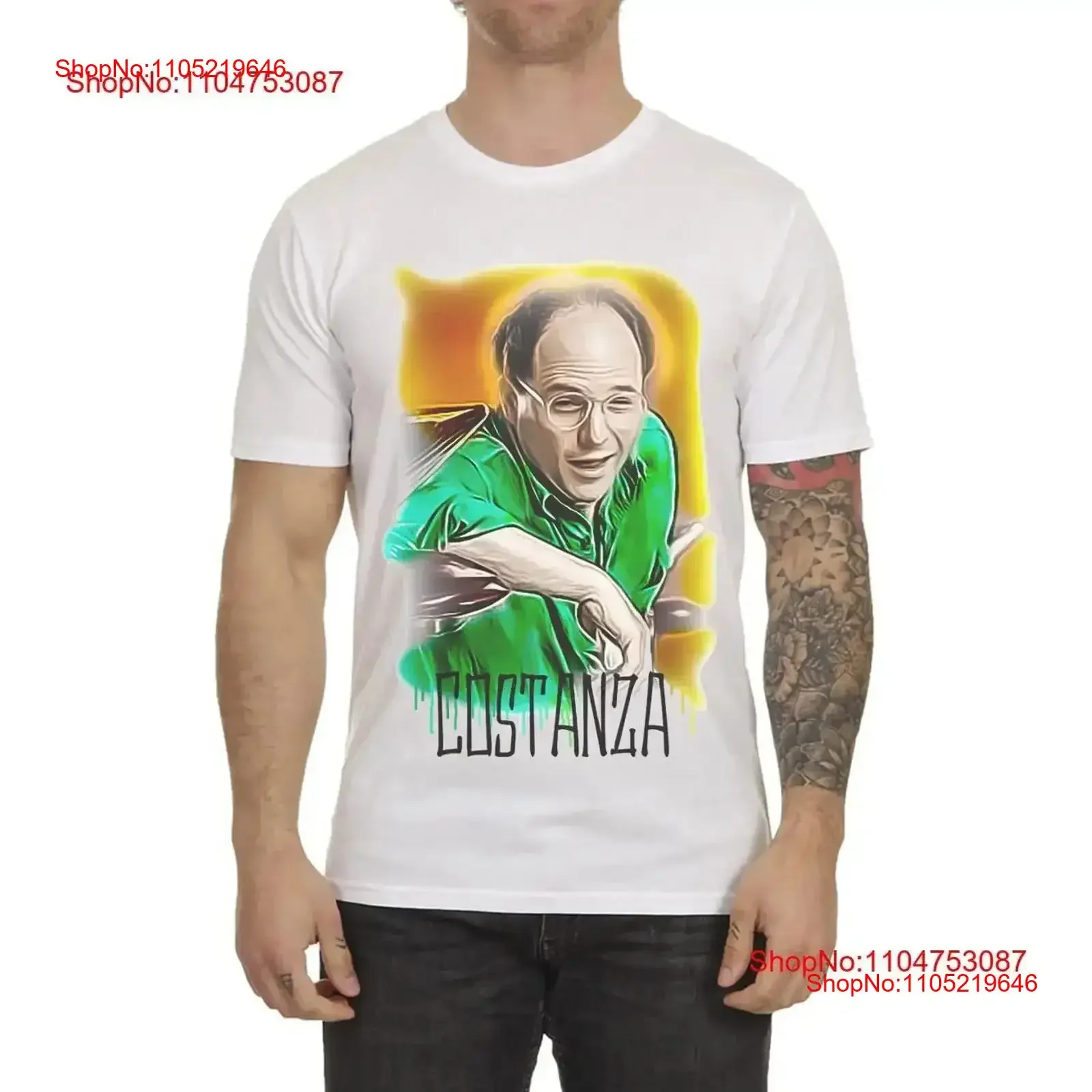 george costanza T Shirt cantstandya tribute funny comedy classic vintage Washed homme Casual Soft Stylish streetwear Stretched