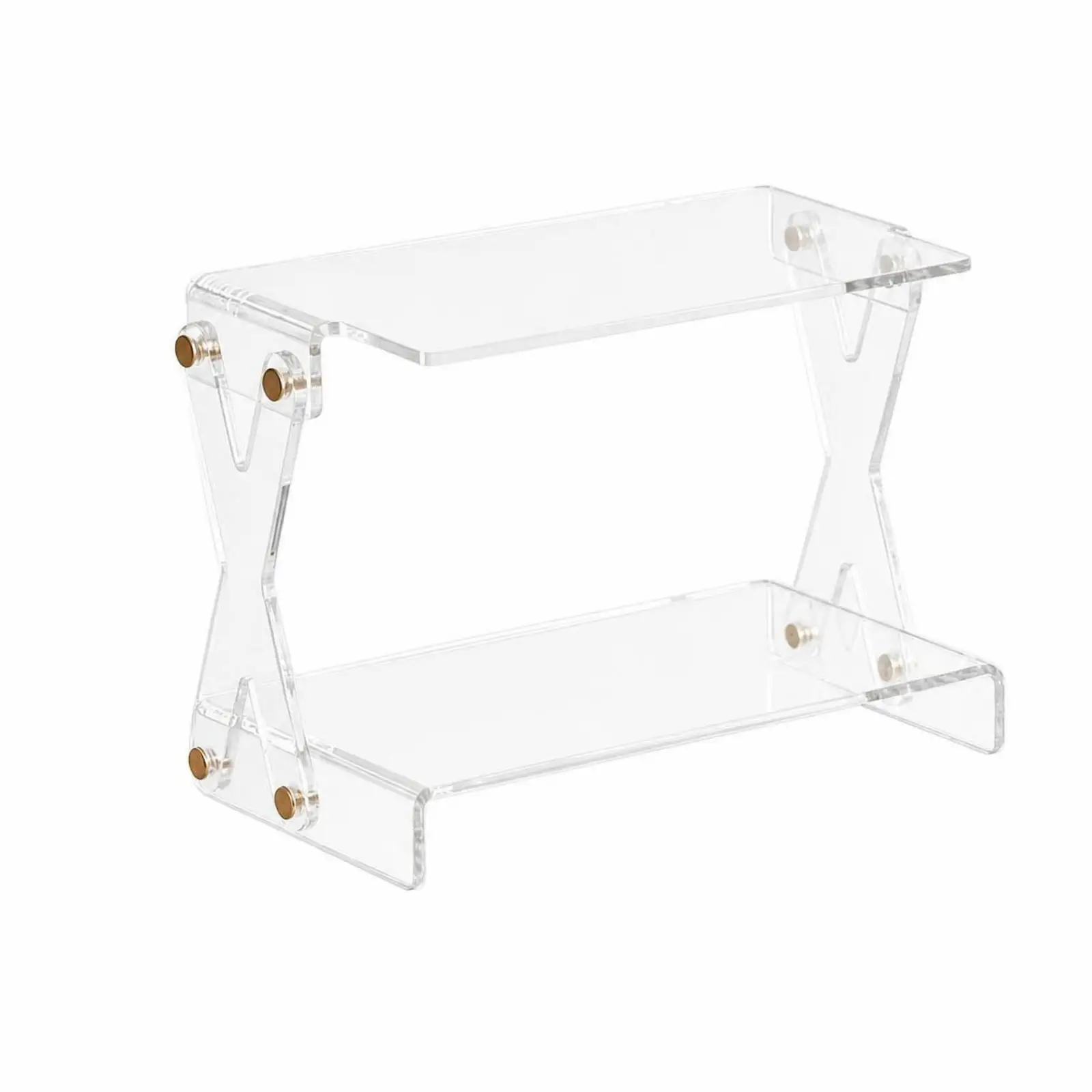 Clear Acrylic Shelf Rack with Shelves for Perfume Bottles Desk Organizer Storage Shelf for Room Decor