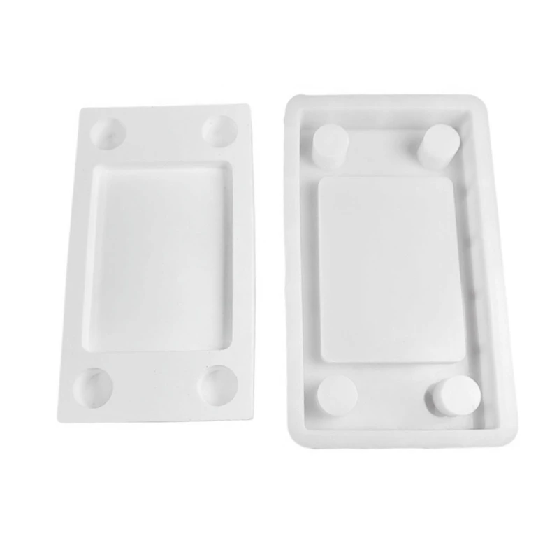 

4 Hole Holder Base Molds Rectangle Stand Base Molds for Making Holder Tealight Holder Holiday Gift X3UC