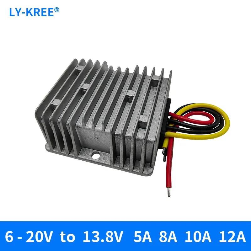 6-20V to 13.8V 5A 10A Voltage converter 13.8V stabilized power supply The power adapter transformer Voltage stabilizing module