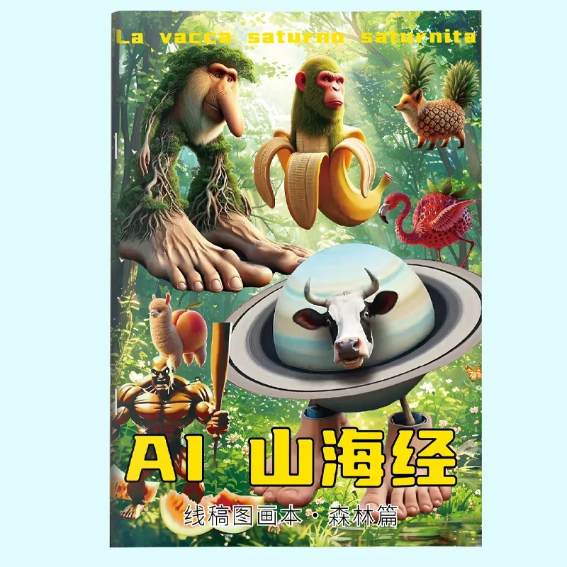 Kids hot sell Coloring Books Anime Game Coloring Drawings Stationery Funny Stick Figures Gift surprise