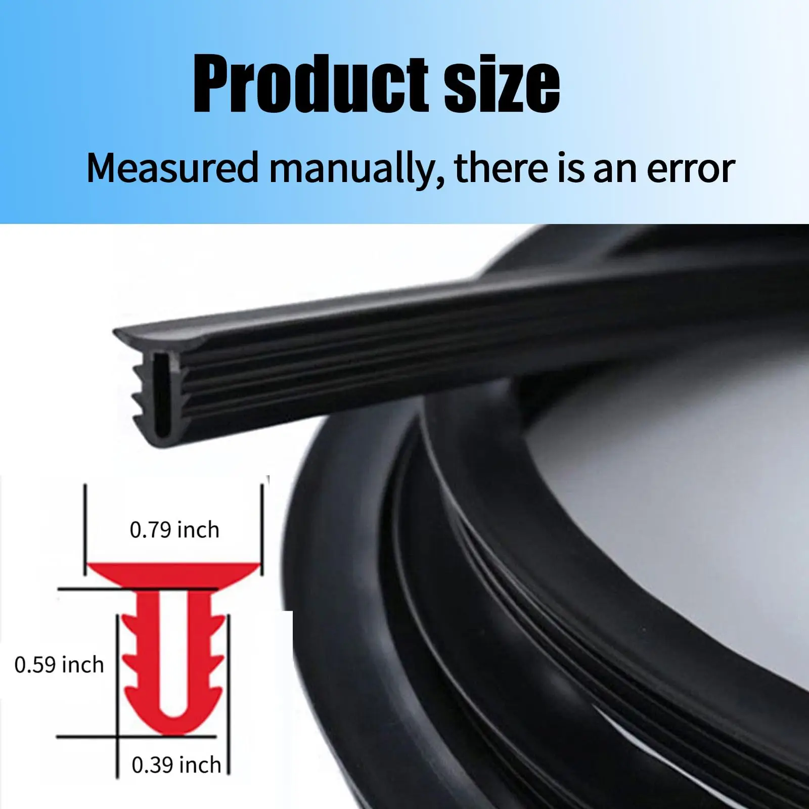 160cm High Quality Car Dashboard Sealing Strip Leakproof Strips Noise Sound Insulation Rubber Trim Weatherstrip Car Accessories
