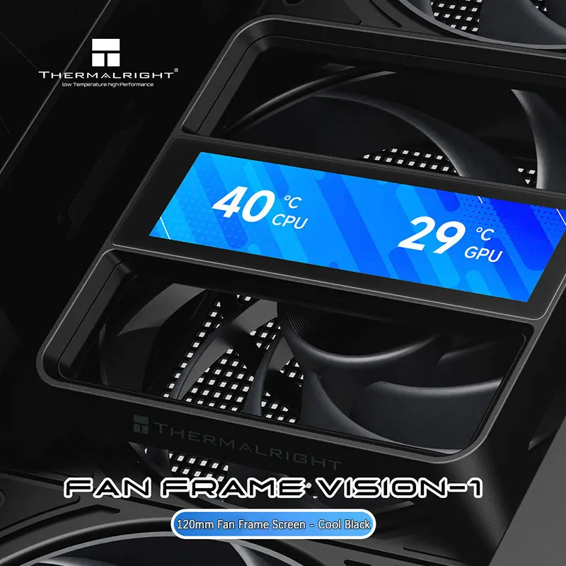 Thermalright FAN FRAME VISION-1 12cmファン 3.69インチ スクリーン