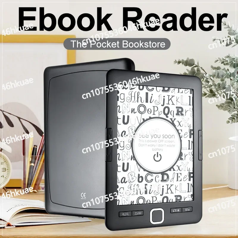 BK6033 Ink Screen Electric Paper Book Reader Front Light Reading Review E-Book Novel Ebook Reader