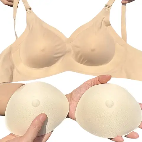 Simulated Breast Pads for Women None Sticky Fake Breasts Fake Boobs for Crossdresser Prosthesis Mastectomy Invisible Bras Pad