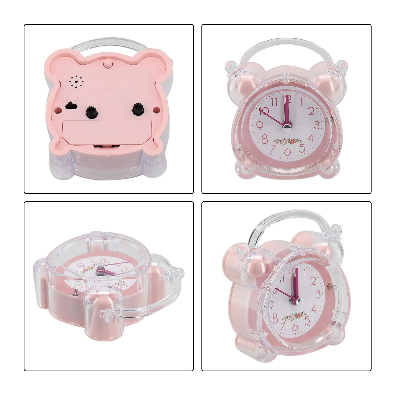 High Quality Nighttime Use Bedside Table Children's Bedroom Clock Small Alarm Clock Quartz Clock Silent Running