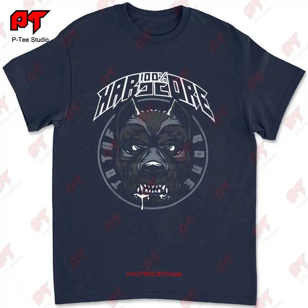 100 Hardcore Dog To The Bone Gabber Techno T-shirt DC0V