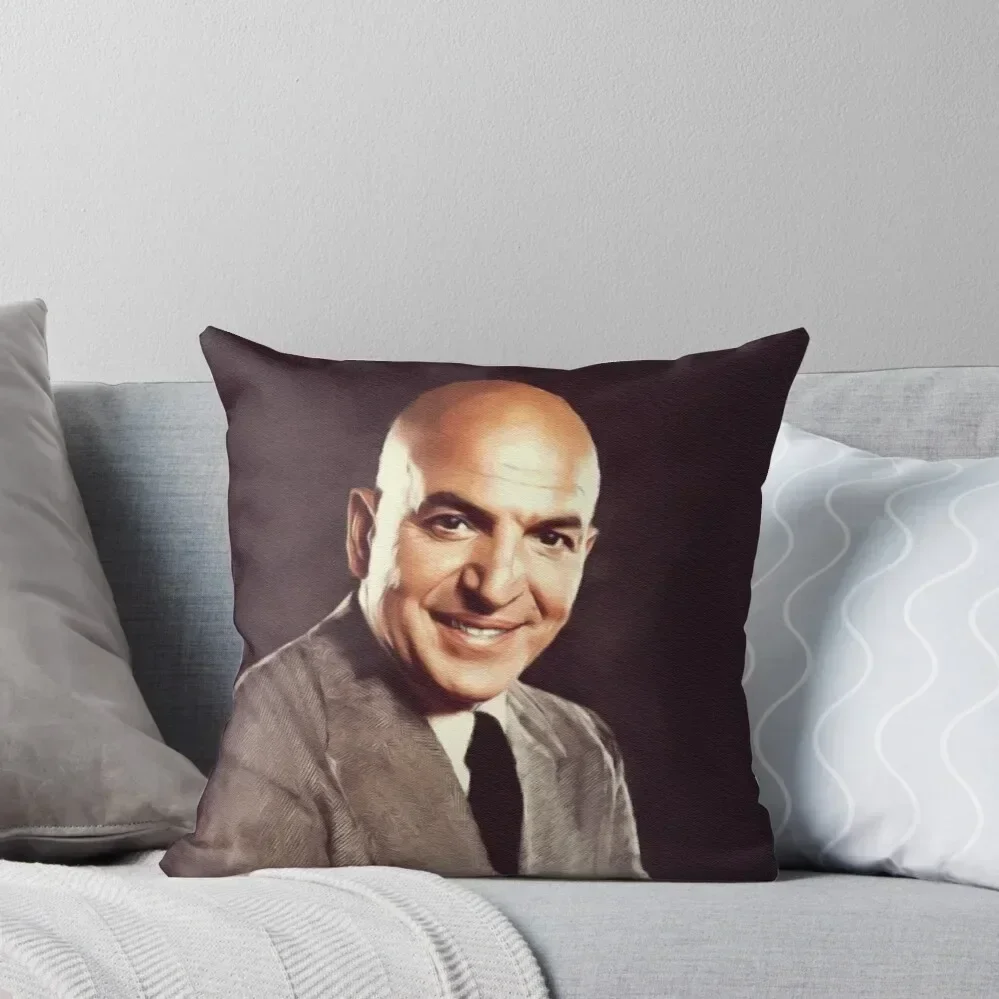 

Telly Savalas, Actor Throw Pillow Room decorating items Cushions For Decorative Sofa pillow