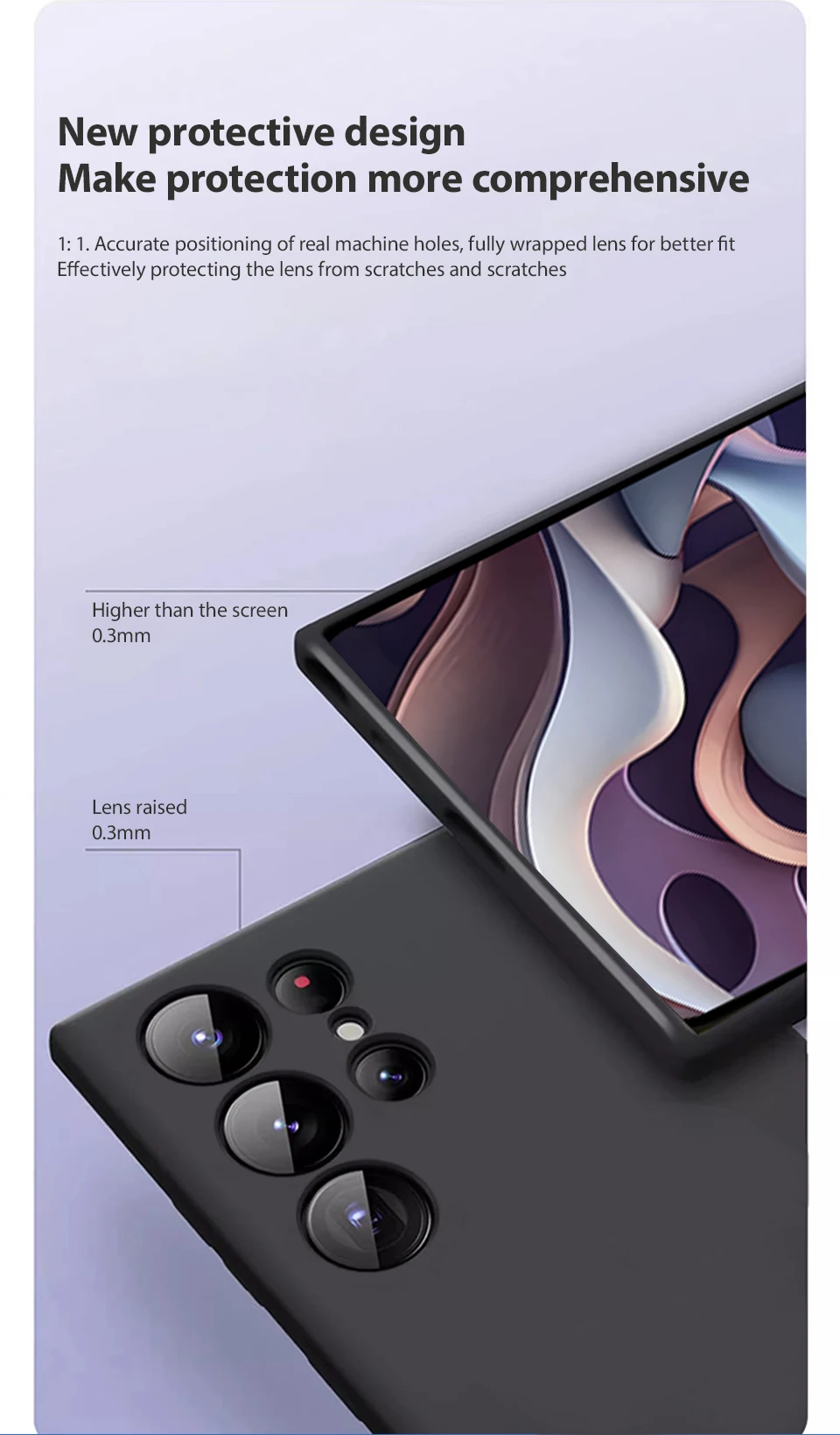 Luxuriöse Stoßfeste Hülle für Samsung Galaxy S26 S24 S23 S22 S21 S25 Ultra Plus Minimalistische Einfarbige Weiche Rückseiten-Abdeckung Zubehör – Detail 6