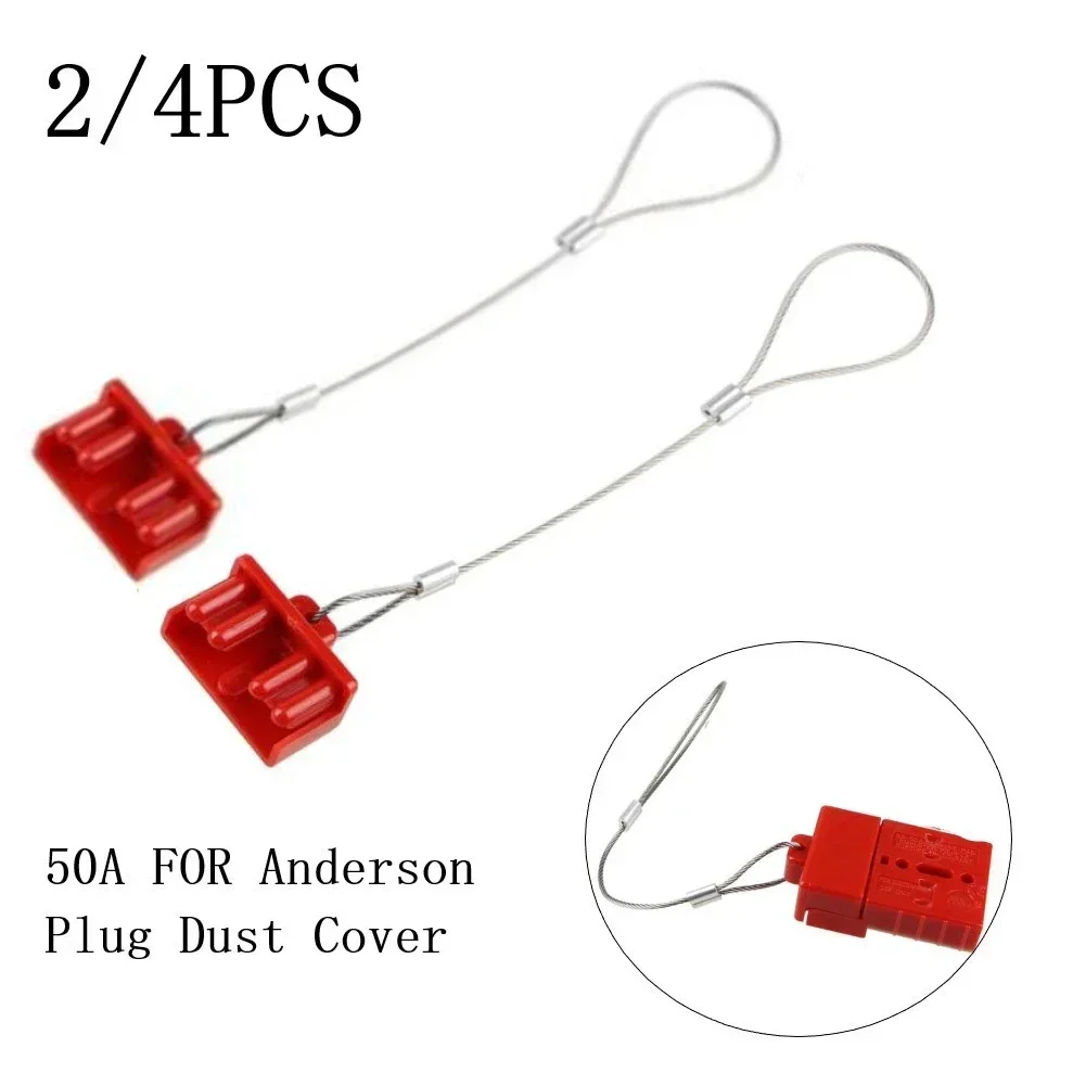 2/4 Pcs Dust Cover Flame Retardant Forklifts Formula Car Power Supply Rectangle Terminal Blocks Wire Connectors